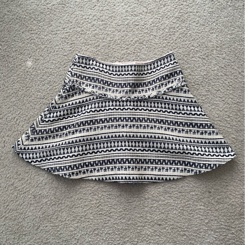 Banana Republic Geometric Striped Skirt